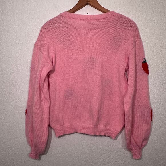 Strawberrry Sweater Unbranded Women’s Large‎ Pink - Picture 5 of 9